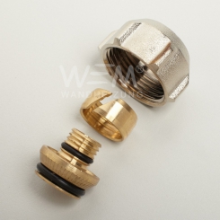 WEM Verschraubung 16mm, R3/4",Eurokonus Anbindung an Heizkreisverteiler 