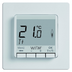 Programmierbares Raumthermostat mit Digitalanzeige 230V-UP- 