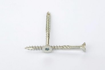 Holzbauschrauben, TX20, 6,0x160, Stahl, VZ, Senkkopf 90°, 100St 6,0 x 160, 100 Stk.