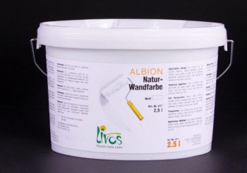 Albion Naturwandfarbe, LIVOS-Nr. 417, 1 l, Weiß, RW 8 m² 