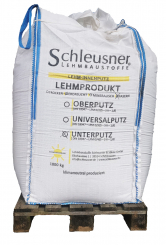 Lehm-Unterputz Schleusner, erdfeucht, mit Fasern, Big Bag 1000kg 