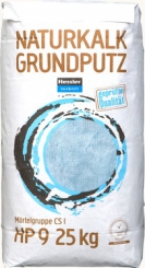 HP 9  Hessler, Naturkalk Grundputz- 25kg/Sack 