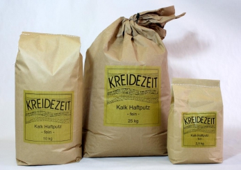 Kreidezeit  Kalk Haftputz, fein, Körnung 0,9 mm, 10kg 10 kg