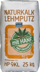 HP 9 KL Hessler, Naturkalk-Lehmputz mit Hanf,  25 kg 
