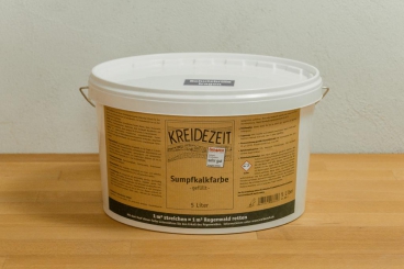 Kreidezeit  Sumpfkalkfarbe- gefüllt, 5 l, RW 25 m² 5,0 l